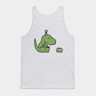 Lonely Birthday Dinosaur - Please Help Tank Top